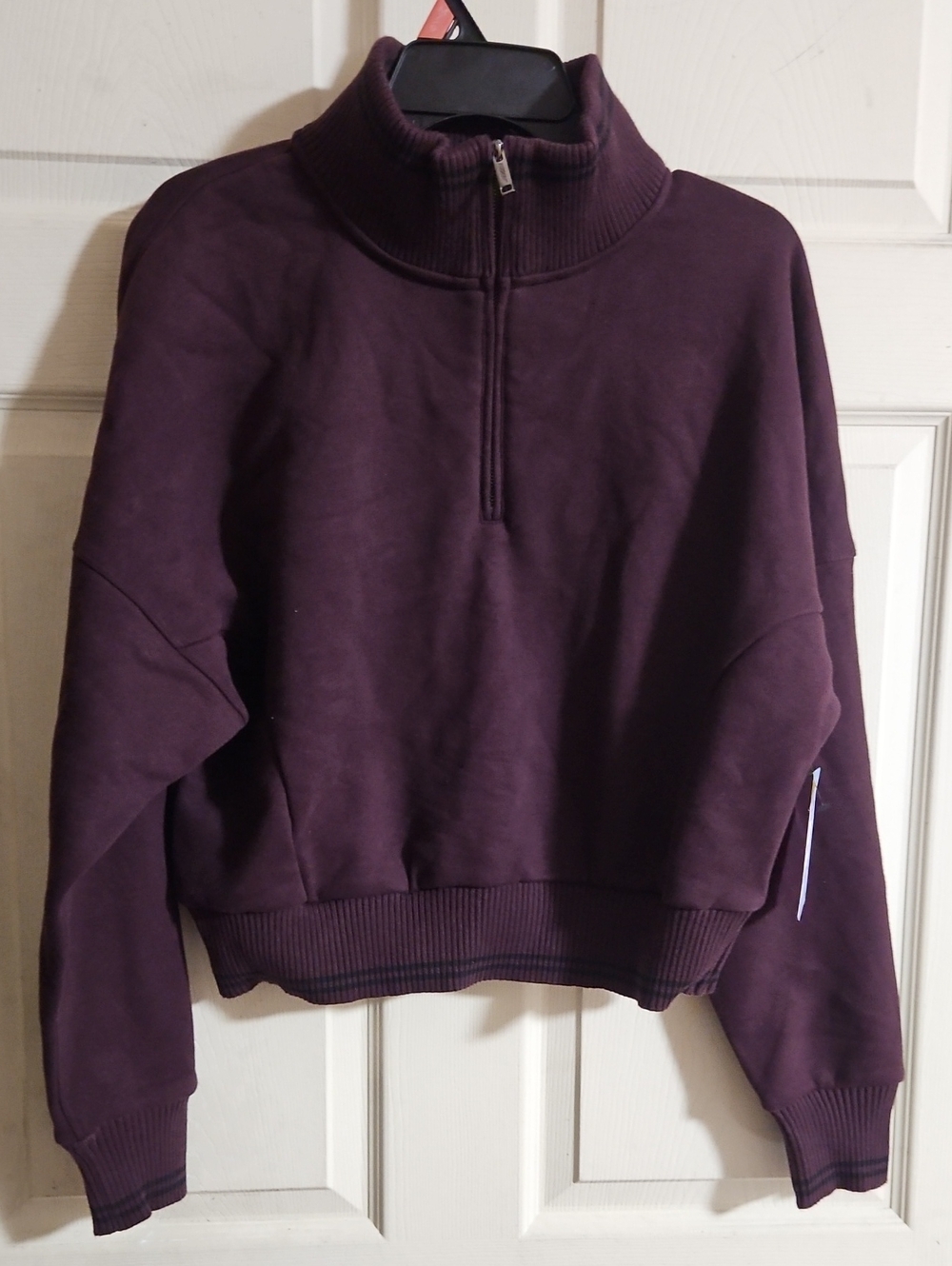 Avia Women's Quarter Zip Fleece Pullover: MOLTEN EARTH: NEW WITH TAGS: M (8-10)
